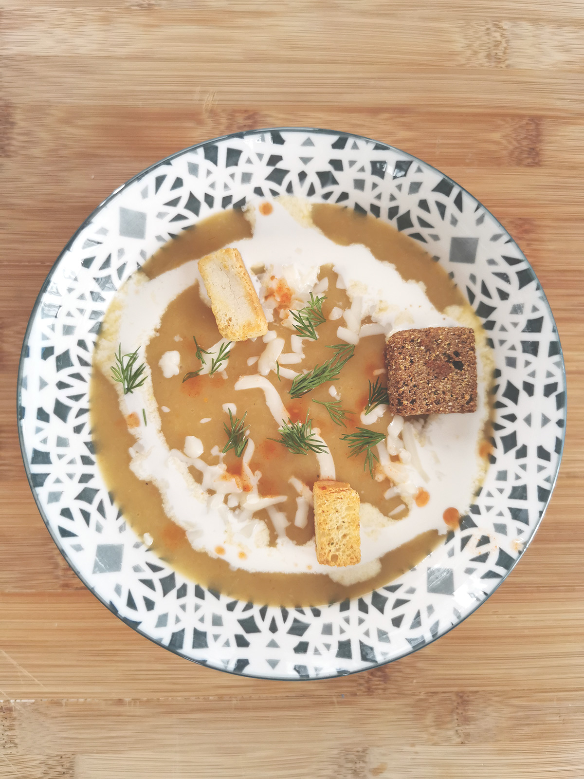 Soupe de poireaux et de courgettes
